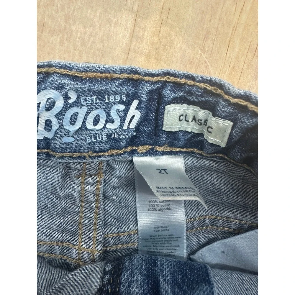 OshKosh B'gosh Kids Classic Blue Jeans Lot of 2 Medium Wash Denim 2T 24M